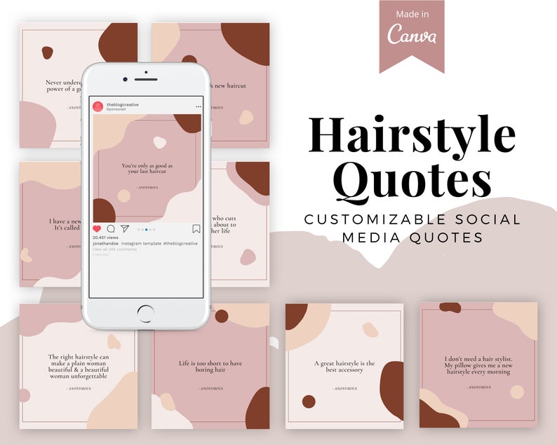 Buyer's Request, Hairstylist Customizable Instagram Post - The Blog Creative